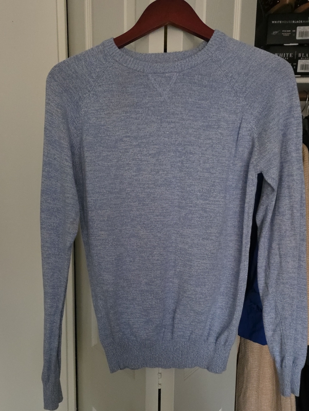 Primark Men's Heather Light Blue Crewneck Sweater